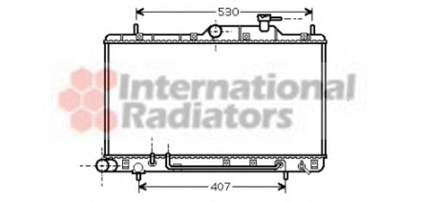 Radiador de esfriamento de motor 82002086 VAN Wezel