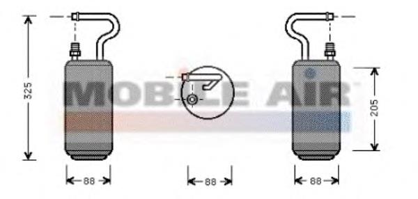 5900D097 VAN Wezel tanque de recepção do secador de aparelho de ar condicionado