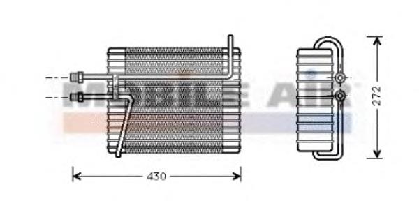 Vaporizador de aparelho de ar condicionado 5900V026 VAN Wezel