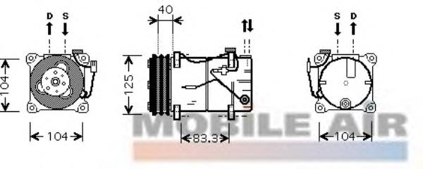 Купить 100258 Airstal Компрессор климатической установки