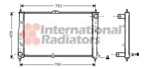 83002018 VAN Wezel radiador de esfriamento de motor