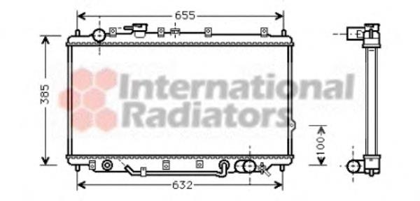 0K2A215200C Hyundai/Kia radiador de esfriamento de motor