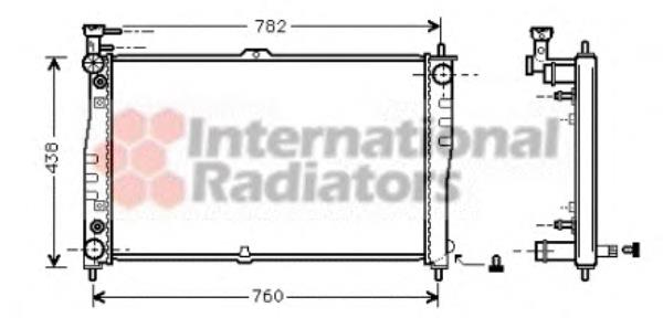 Радиатор 83002021 VAN Wezel