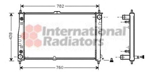 83002019 VAN Wezel radiador de esfriamento de motor