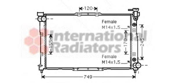 Радиатор 83002040 VAN Wezel