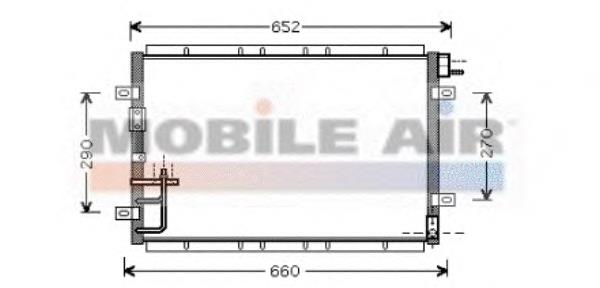 Конденсатор кондиционера VAN Wezel 83005030 цена, от 71.44 USD