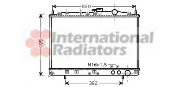 Radiador de esfriamento de motor 83002037 VAN Wezel