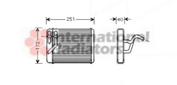 Радиатор печки 82006120 VAN Wezel