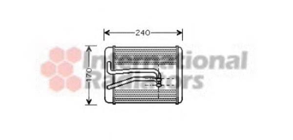 82006119 VAN Wezel radiador de forno (de aquecedor)