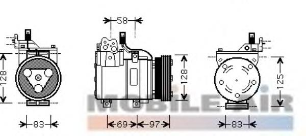 8200K093 VAN Wezel compressor de aparelho de ar condicionado