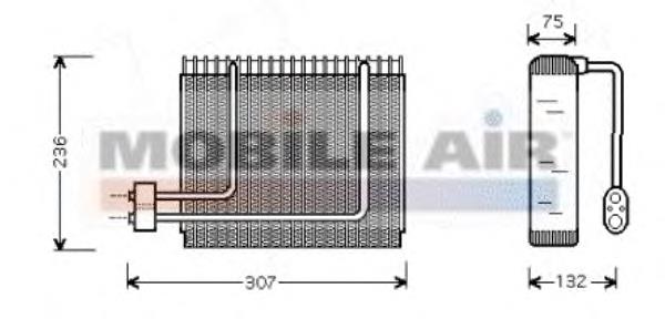 Vaporizador de aparelho de ar condicionado 8200V014 VAN Wezel