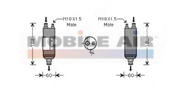 8200D117 VAN Wezel tanque de recepção do secador de aparelho de ar condicionado