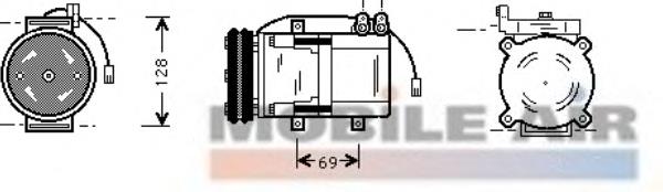 8200K063 VAN Wezel compressor de aparelho de ar condicionado