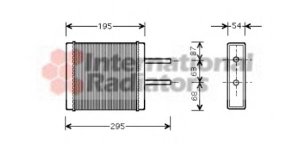 83006047 VAN Wezel radiador de forno (de aquecedor)