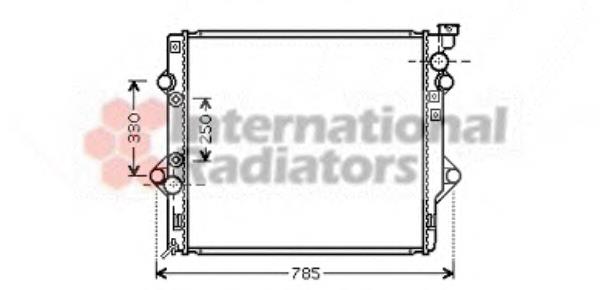 53002367 VAN Wezel radiador de esfriamento de motor