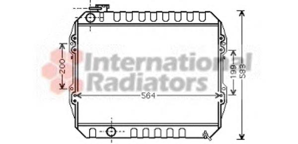 Radiador de esfriamento de motor 53002374 VAN Wezel