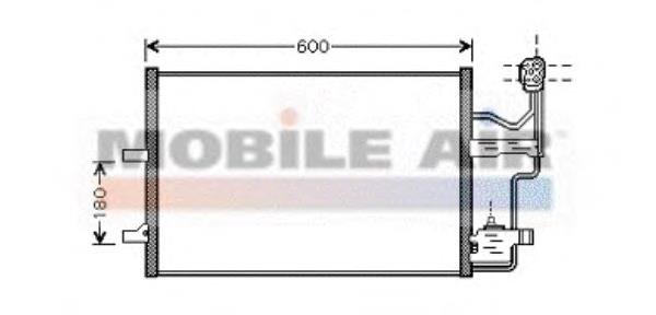 Конденсатор кондиционера VAN Wezel 27005184 цена, от 80.40 USD