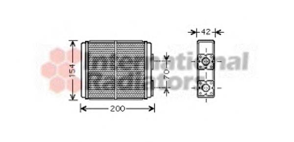 37006403 VAN Wezel radiador de forno (de aquecedor)