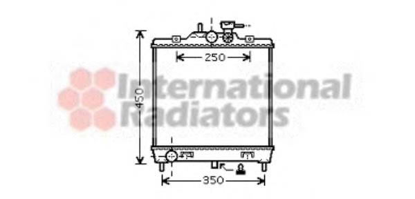 83002063 VAN Wezel radiador de esfriamento de motor