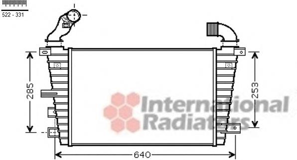 13223395 Peugeot/Citroen radiador de intercooler