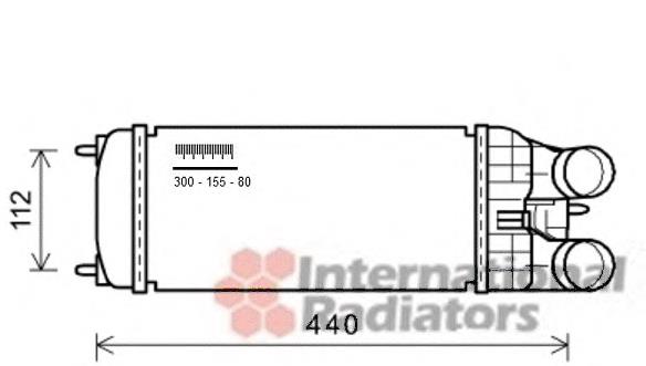 40004361 VAN Wezel radiador de intercooler