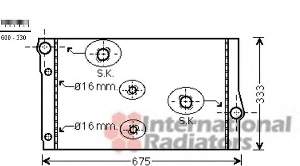 Радиатор 06002410 VAN Wezel