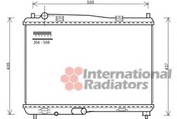 18002440 VAN Wezel radiador de esfriamento de motor