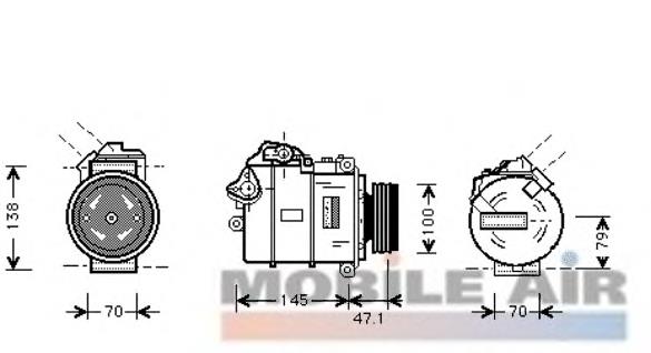 0600K306 VAN Wezel compressor de aparelho de ar condicionado