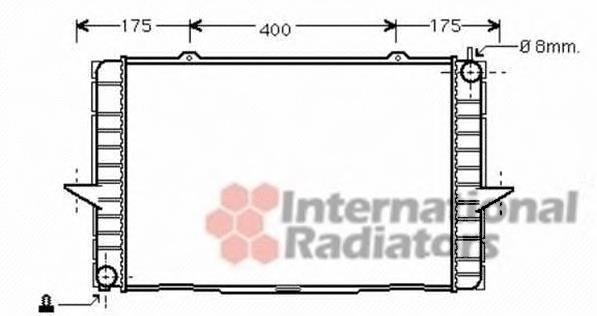 Radiador de esfriamento de motor 59002148 VAN Wezel