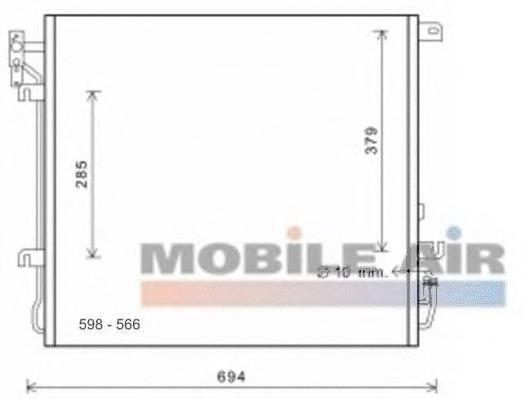 Радиатор кондиционера LR018404 Land Rover