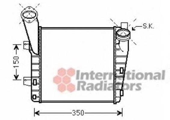 Radiador de intercooler 74004056 VAN Wezel