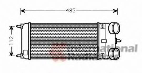 40004353 VAN Wezel radiador de intercooler