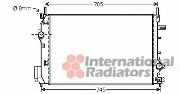 653108-1 Polcar radiador de esfriamento de motor