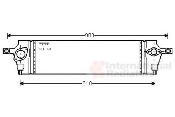 13004350 VAN Wezel radiador de intercooler