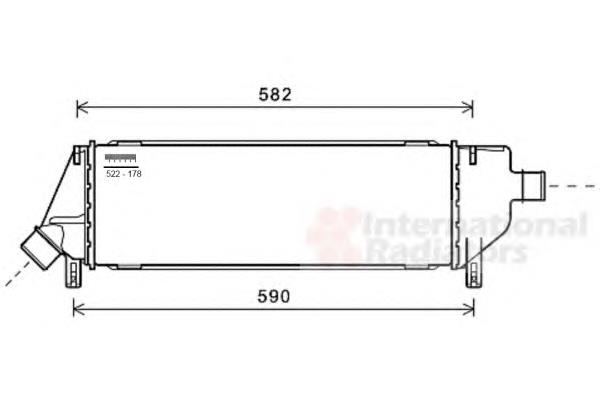 13004360 VAN Wezel radiador de intercooler