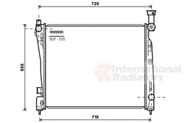 3543 CSF radiador de esfriamento de motor