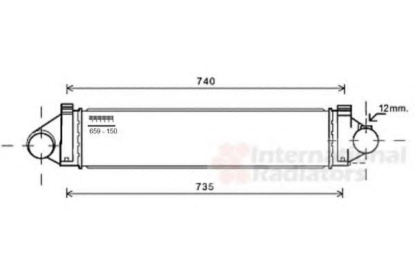 18004481 VAN Wezel radiador de intercooler