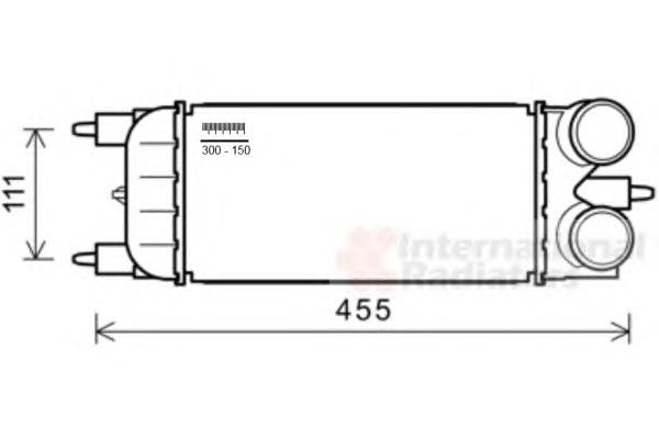 40004365 VAN Wezel radiador de intercooler