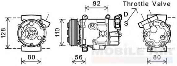 0600K416 VAN Wezel compressor de aparelho de ar condicionado