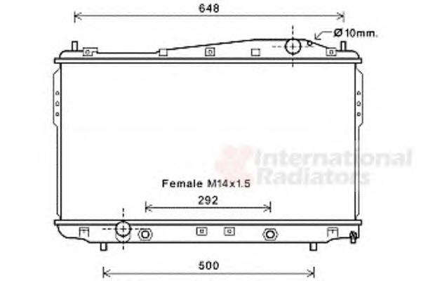 81002135 VAN Wezel radiador de esfriamento de motor