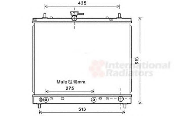 D156U33 NPS radiador de esfriamento de motor