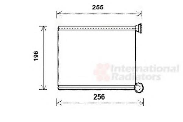 09006281 VAN Wezel radiador de forno (de aquecedor)