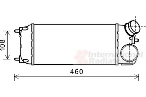 18004476 VAN Wezel radiador de intercooler