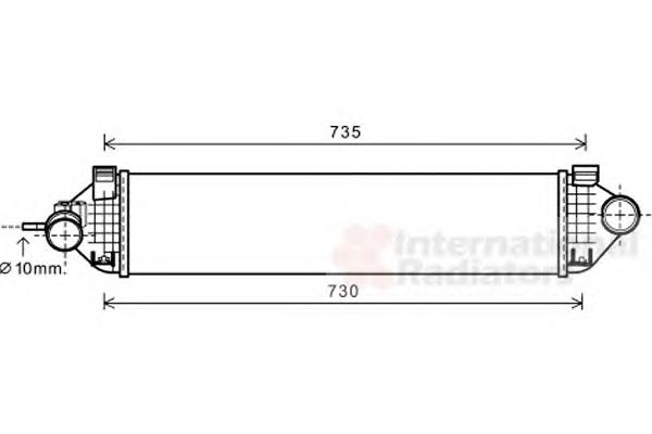 18004473 VAN Wezel radiador de intercooler