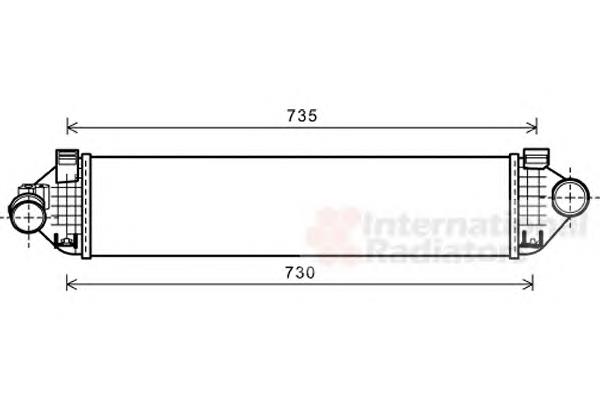 18004474 VAN Wezel radiador de intercooler