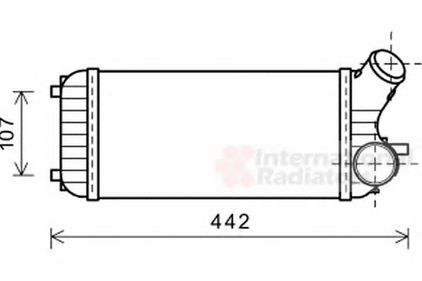 18004472 VAN Wezel radiador de intercooler