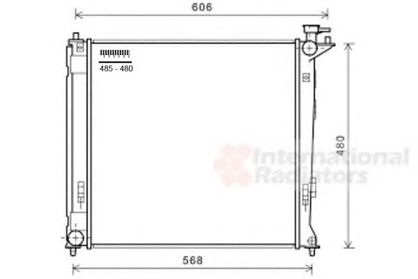 4048083K Polcar radiador de esfriamento de motor