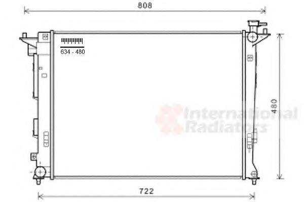 82002285 VAN Wezel radiador de esfriamento de motor