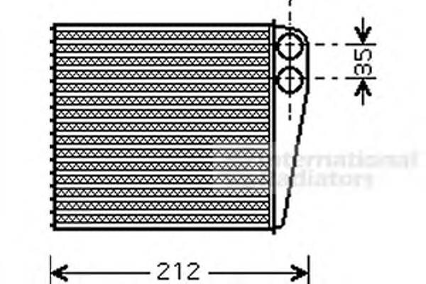 13006256 VAN Wezel radiador de forno (de aquecedor)