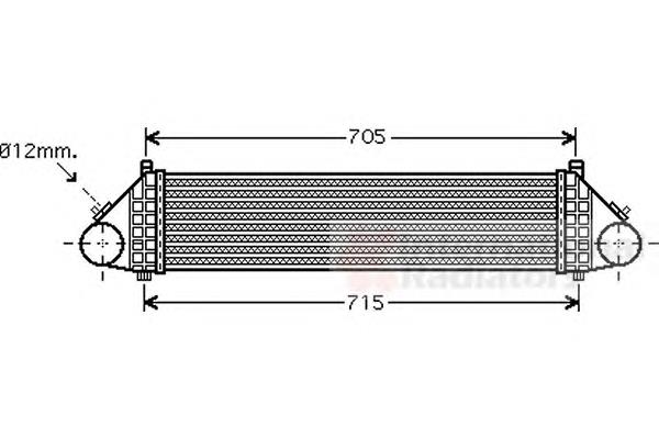 59004164 VAN Wezel radiador de intercooler